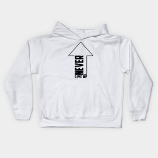 Never Give Up 01 Kids Hoodie